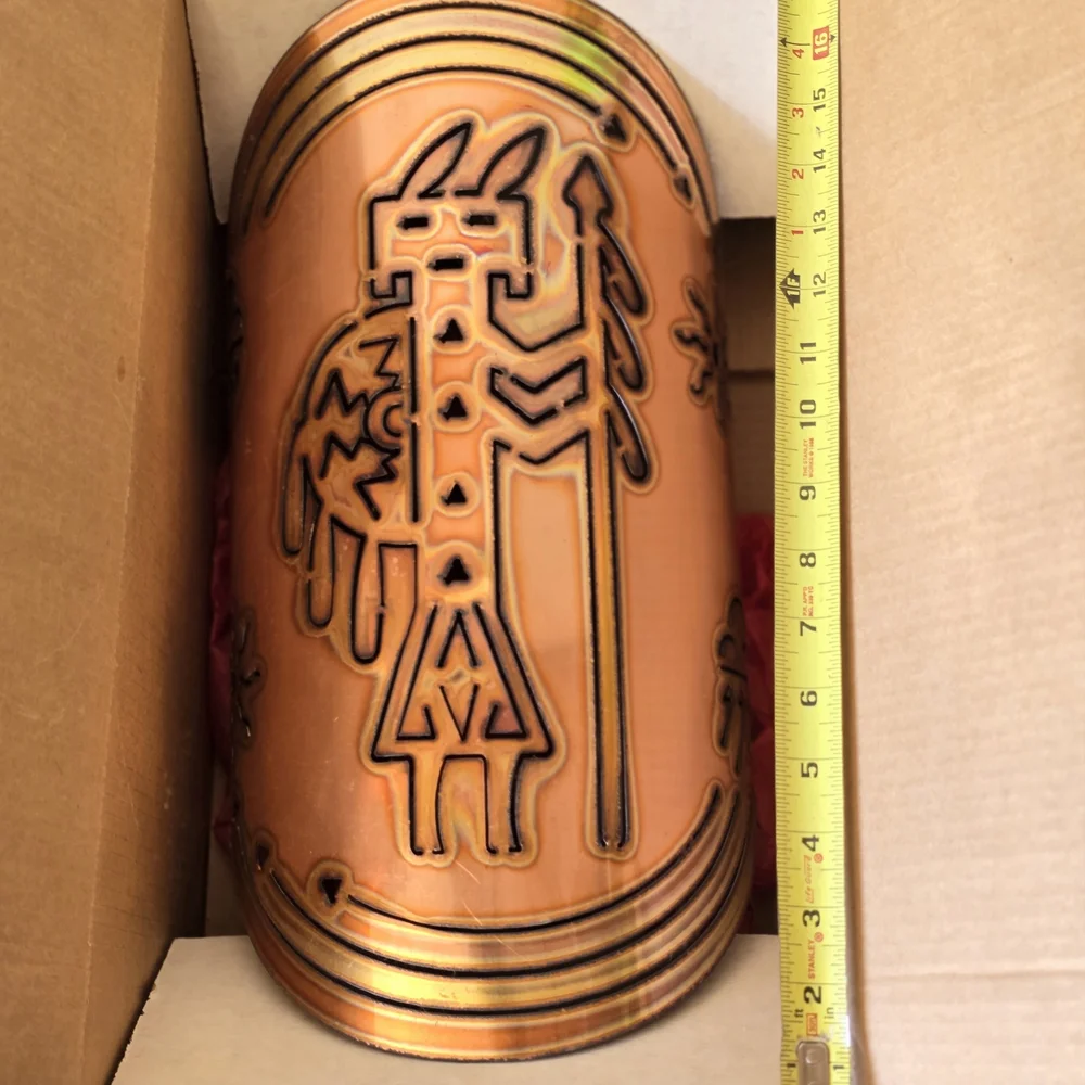 Wall Sconces Copper Southwest with Tribal Design - Picture 5 of 5